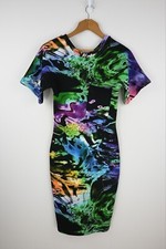 Jessica Martino  Technicolor digital Print Scuba dress Size UK10