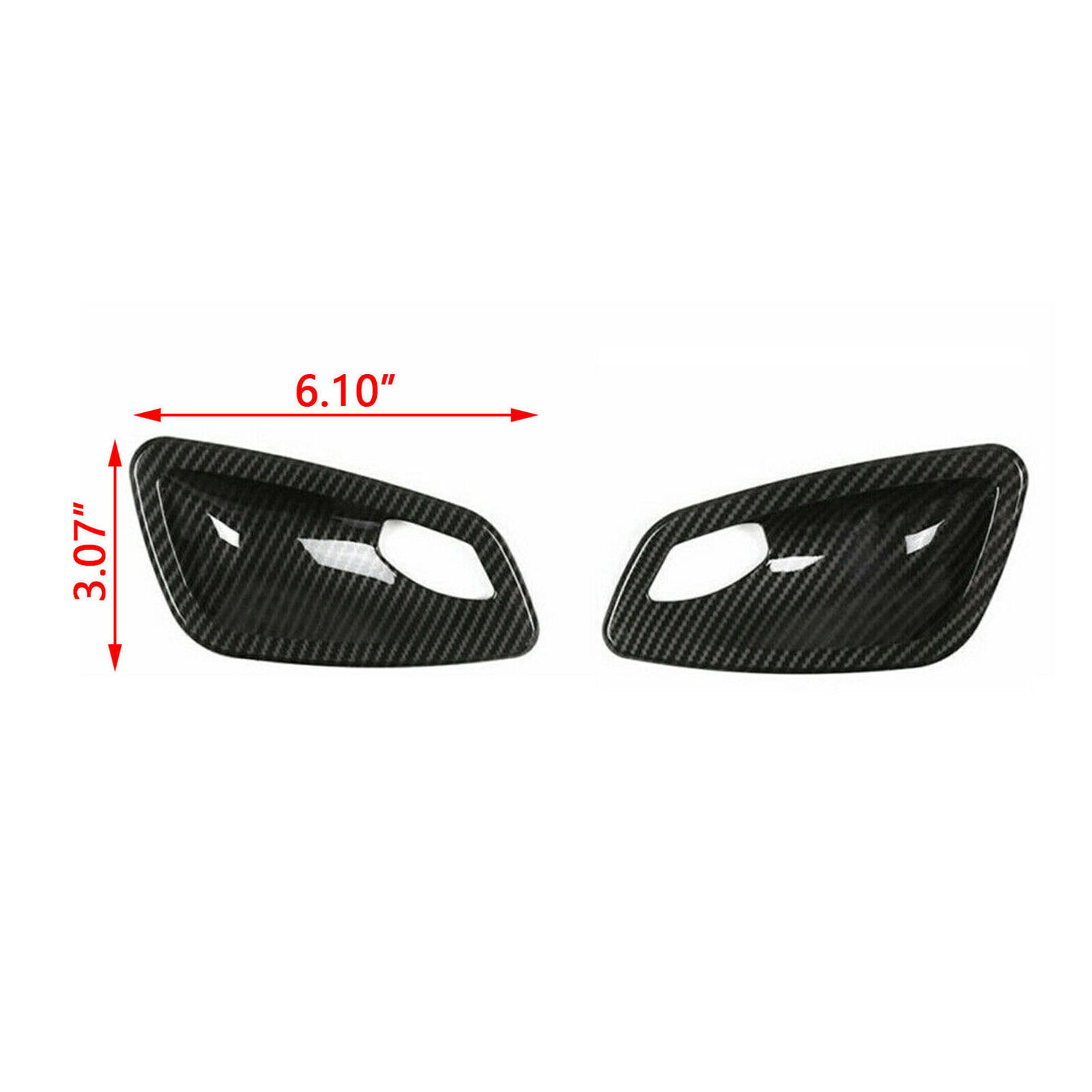 Carbon Fiber Texture Door Handle Bowl Cover Trim For BMW E92 E93 335i