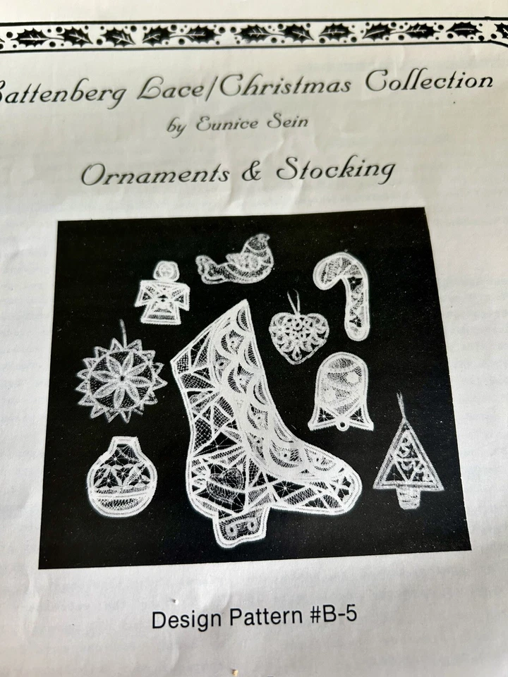 BATTENBERG LACE Christmas Collection Eunice Sein Ornaments Stocking Kit - Image 2 of 4