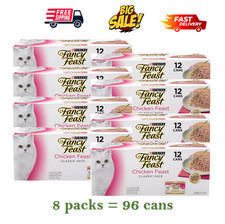 8 Packs -Fancy Feast Wet Cat Food - Chicken Feast, Classic Pate, 12 CT, 36 OZ 3.33 per gallon
