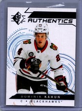 2018-19 SP #119 Dominik Kahun Blue Rookie Authentics