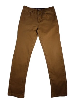 Lois Brad Slim Brown Khaki Pants Mens 31x28 Casual Jeans - Photo 1/4