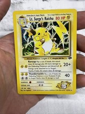 Wizards of the Coast Pokemon Lt. Surge's Raichu 11/132 Gym Challenge Holo LP TCG on eBay