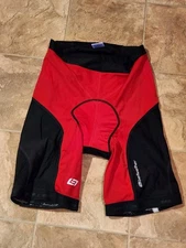 Men's Bellwether Forma Padded Cycling Shorts Black/Red Size XL NOWT