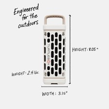 Turtlebox Ranger Waterproof Speaker Outdoor Portable Bluetooth 5.4 Speaker Ivory