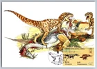 Hong Kong 2022 Dinosaurs Allosaurus FDC Maxi Card w/Pictorial Dinosaur Cancel