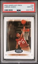 2004-05 Hoops Hot Prospects LeBron James #54 PSA 10 GEM MT