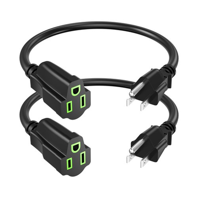 #ad Power Extension Cord 1FT 12Inch 2 Pack Short 3 Prong Electric Extension Cab... $12.39