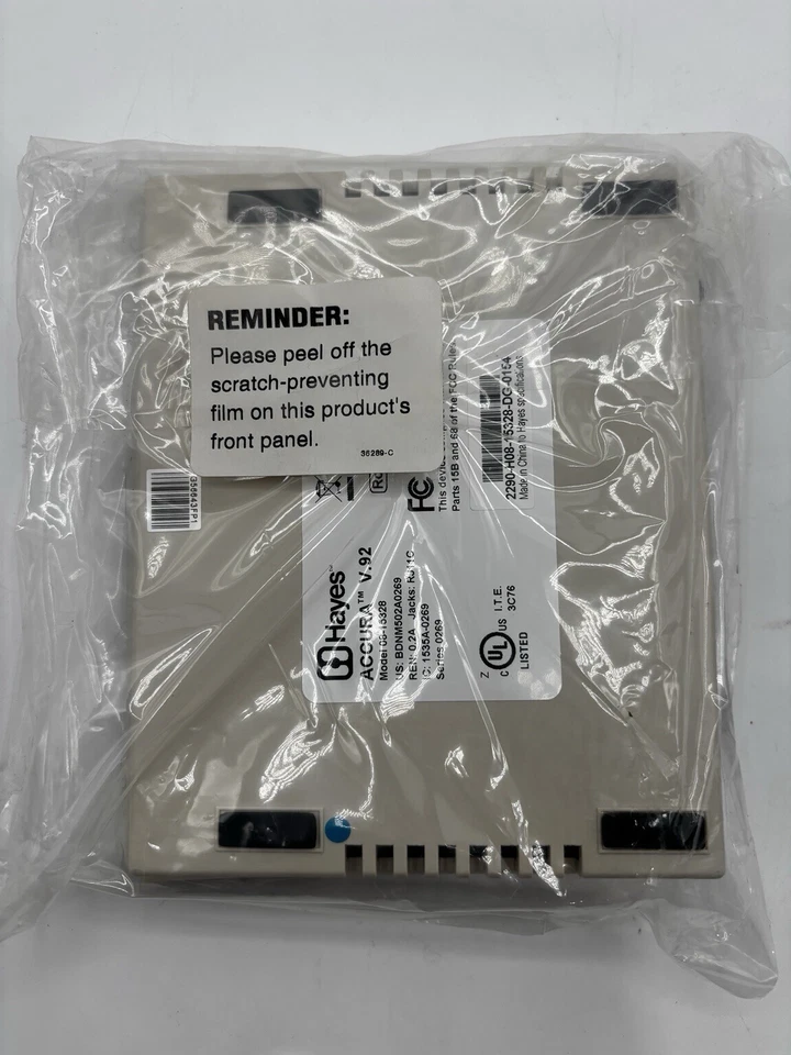 HAYES 15328 ACCURA V.92 EXTERNAL MODEM H08-15328 - Image 2 of 3