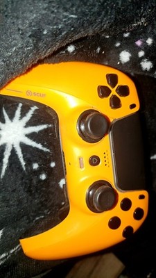 Scuf Orange Black Wireless Ergonomic Plastic Controller for Sony PlayStation 5