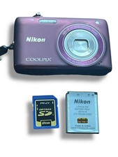 Nikon COOLPIX S4100 14.0MP Digital Camera Plum Purple untested