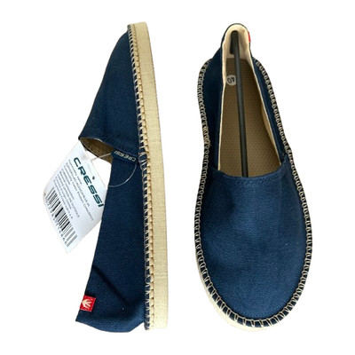 Cressi Valencia Espadrille Damen Blau Größe UK 5 EU 38 Flache Canvas Slipper Schuhe