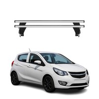 Menabo DachträGer GrundtäGer FüR Opel Karl 2015-2019 50Kg Aluminium Silber 2 Tlg
