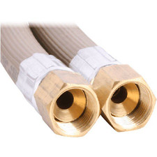 LPG NATURAL GAS HOSE 10mm PVC 3/8'' BSP FF x 3/8'' BSP FF 10HBH1200 1200mm