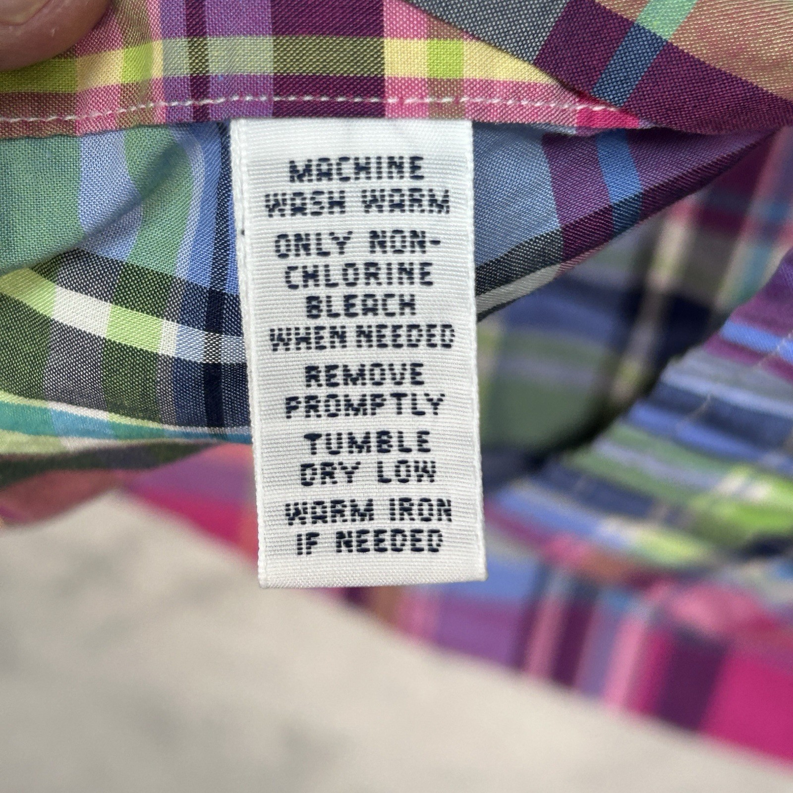 Vtg Polo Ralph Lauren Military Style Long Sleeve Button Shirt Men's Large Plaid. thumbnail 6