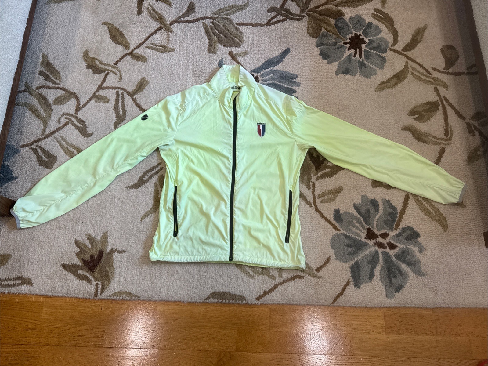 FILA GIACCA SCULL & SWEEP Row America ROWING CREW REGATTA TRAINING gialla uomo piccola