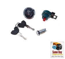 Vespa S LX LXV ET4 Primavera Complete Lock Set – Ignition + Seat Lock + 2 Keys
