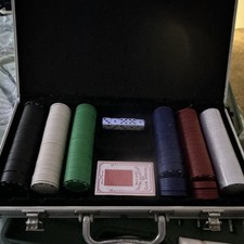 Club Special Poker Chip Set with Case, Multicolor Chips, Dice & Playing Cards