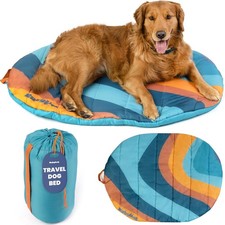 Travel Dog Bed 42" x 30" Foldable Packable for Travel, Road Trip, Camping