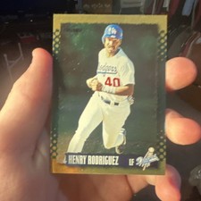 Score 1995 Gold Rush Henry Rodriguez #52 Los Angeles Dodgers Baseball Card