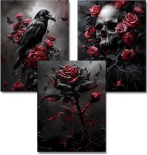 GOUOYANA Halloween Diamond Art Kits for Adults,5D Gothic Diamond Art 3Piece S...