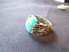 STERLING SILVER TURQUOISE RING SIZE 13 — photo 5