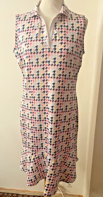 Golfkleid, Valiente, Größe 40, Valiente, Hahnentrittmuster bunt