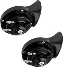 2PCS 300DB Super Loud Train Horns, 12V Waterproof Air Electric Snail Horn Replac