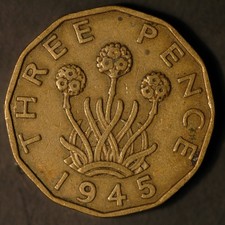 Threepence 1937 -1952 George VI Brass Choose your Dates