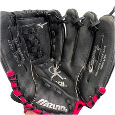 Mizuno Finch GPP 1155F2 Series 11.5  RHT Leather Softball Fastpitch Glove BlkPnk