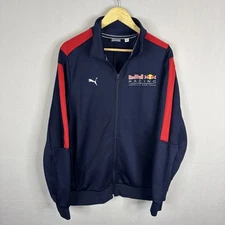 Puma Red Bull Racing Formula One Track Jacket Men’s XL Navy Full Zip