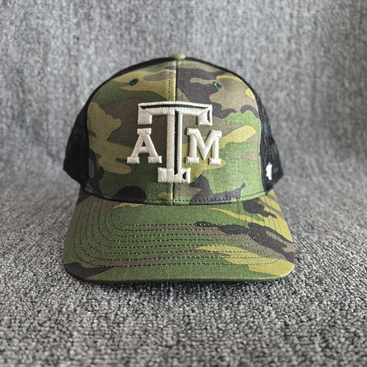 47 Brand Texas A&M Aggies Camo Trucker Hat Snapback Cap NCAA