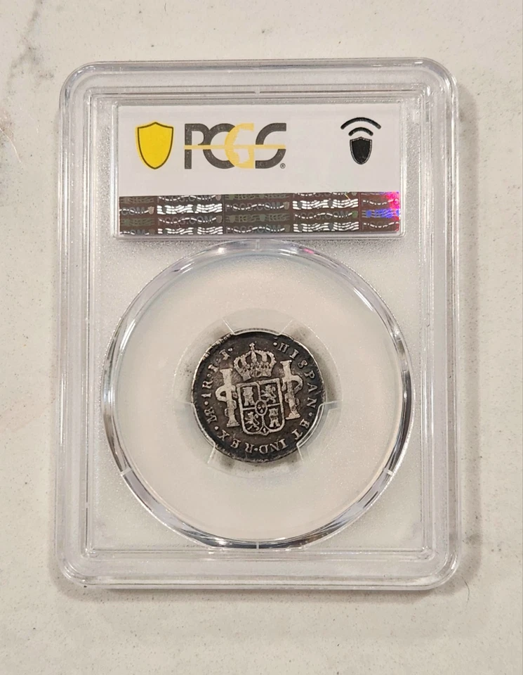 1788-L IJ Peru Real ~ PCGS F15 ~ Colonial Silver Coin Under King Carlos III - Image 2 of 2