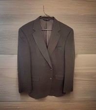 100% Cashmere Black Blazer 44 Long Jos A. Bank Made In USA