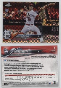 2018 Topps Chrome X-Fractor Jack Flaherty #4 Rookie RC