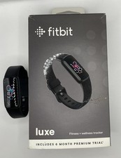 Fitbit Luxe Smart Watch - Fitness And Activity Tracker - Black - TESTED - IOB