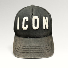 DSQUARED2 ICON Strapback Hat Black Designer Baseball Cap