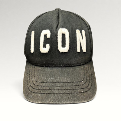 DSQUARED2 ICON Strapback Hat Black Designer Baseball Cap