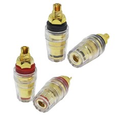 4PCS/Lot Pure Copper Binding Post Speaker Amplifier Female for Banana Terminal