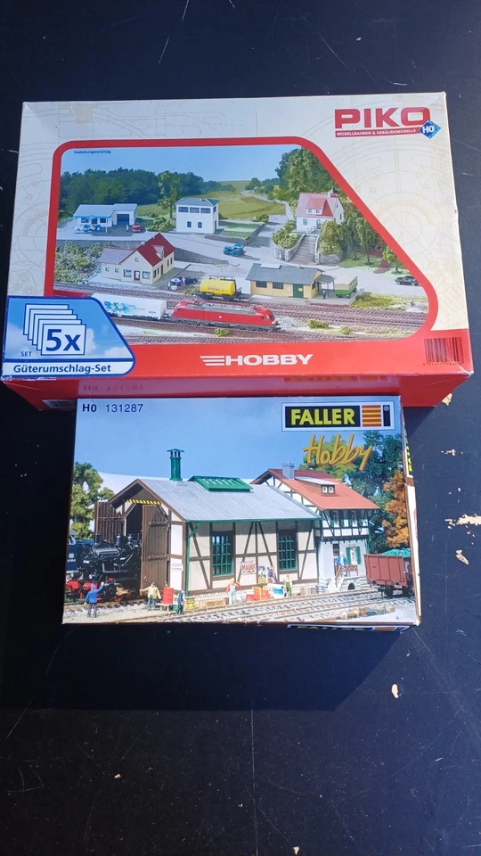 Piko Güterumschlag Set Faller Lokschuppen Konvolut Betriebsgebäude