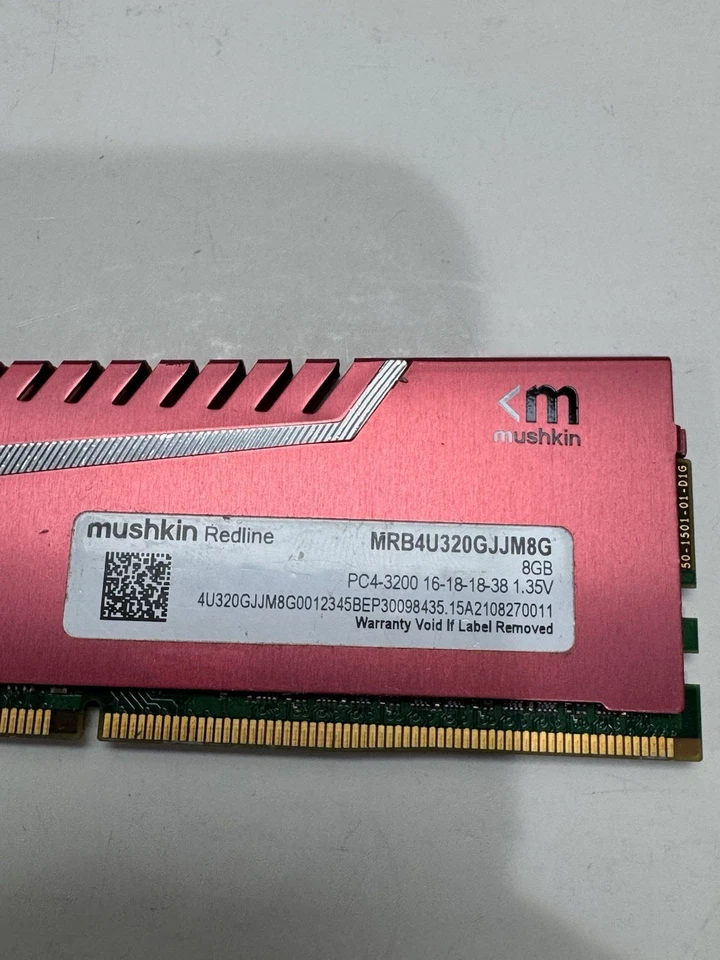 Mushkin Redline 8GB PC4 DDR4 Desktop Memory Ridgeback Gaming - Image 2 of 4