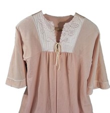 Vintage Sears At Home Wear Robe Womens Medium Pink Housecoat Mid Century 60s MCM