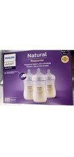 Avent Natural Response Baby Bottle - 3 x 260ml Baby Milk Bottle
