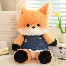 Fox in Skirt Plush Toy 19" Stuffed Animal Toddler Doll Gift for Kids