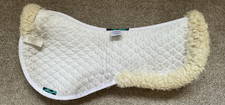 GRIFFIN NUUMED HIWITHER white sheepskin half pad saddle pad size L