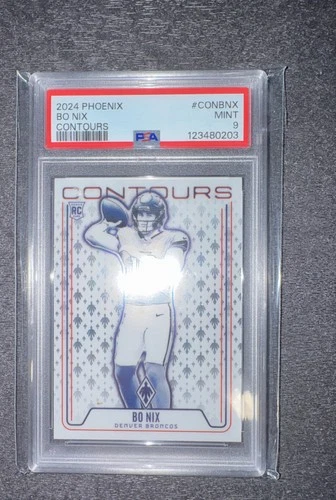 2024 Panini Phoenix - Contours Bo Nix #CON-BNX (RC) - PSA /  MINT 9