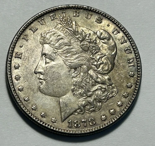 1878 7/8 TF MORGAN DOLLAR AU