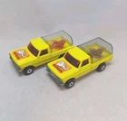 Matchbox Lesney Superfast No57 WILDLIFE TRUCK X2 lot with " DIFFERENT LIONS "