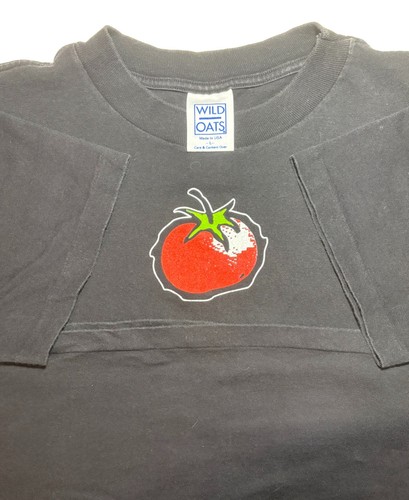Vintage Wild Oats Schwinn Homegrown MTB Tomato 2 Side Single Stitch T Shirt Sz L