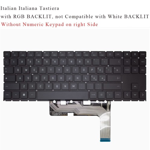 New for HP Omen Gaming 16-wf0000 16-wf1000 Keyboard 4 -Zone Color BACKLIT ,Black - 第 10/21 張圖片